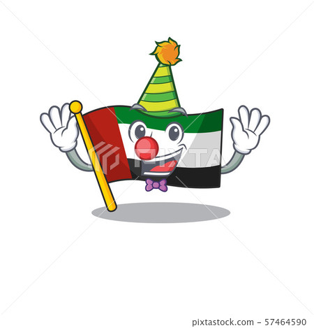 Clown flag united arab emirates in character Clown flag united arab emirates in character 57464590
