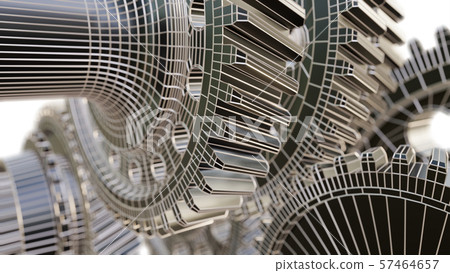Futuristic gear mechanism Futuristic gear mechanism 57464657