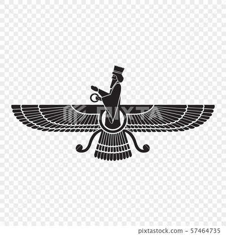 Symbol of Zoroastrianism isolated 57464735