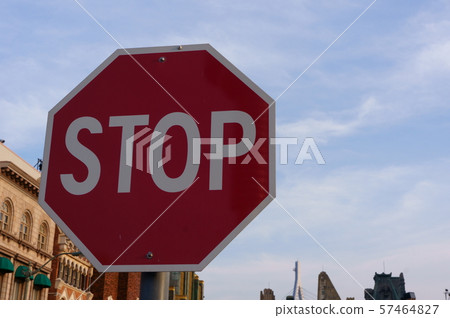 STOP sign in English STOP sign in English 57464827