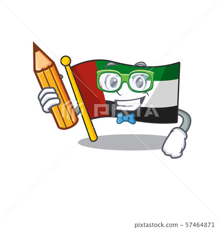 Student flag united arab emirates isolated cartoon Student flag united arab emirates isolated cartoon 57464871