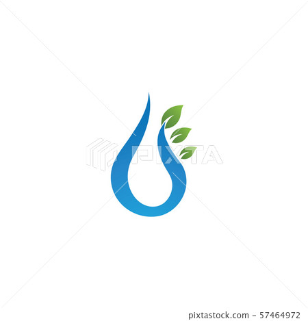 Water drop logo template illustration Water drop logo template illustration 57464972