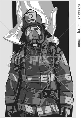 Firefighter illustration poster print shirt design Firefighter illustration poster print shirt design 57465373