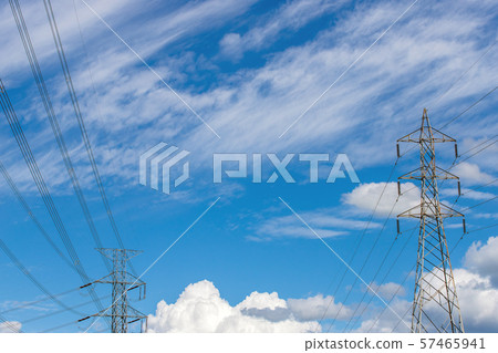 silhouette of high voltage electrical pole silhouette of high voltage electrical pole 57465941