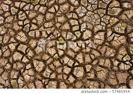 Cracked dry land without wate 57465954