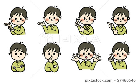 基本姿勢套裝男式polo衫 57466546