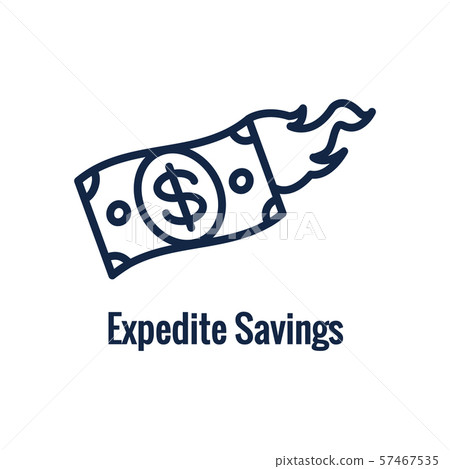 Retirement Savings Icon with retiring & monetary Retirement Savings Icon with retiring & monetary 57467535