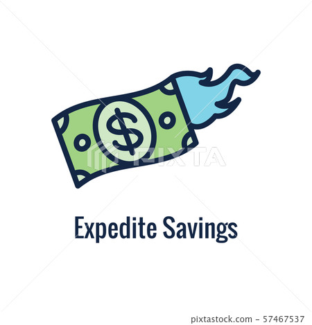 Retirement Savings Icon with retiring & monetary Retirement Savings Icon with retiring & monetary 57467537