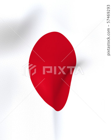 CG 3D illustration 3D design background World flag Japan Hinomaru 57469293