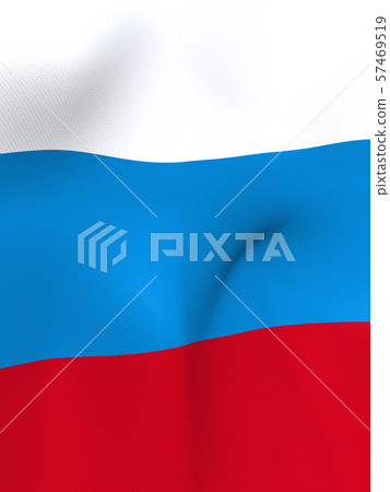 CG 3D illustration 3D design background world flag Russia 57469519