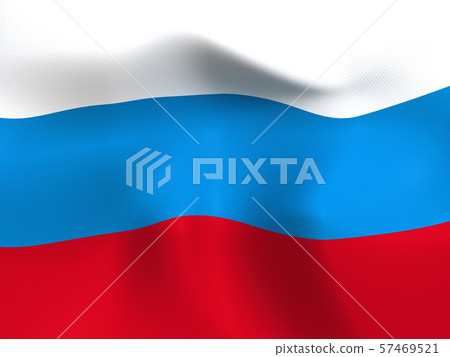CG 3D illustration 3D design background world flag Russia 57469521
