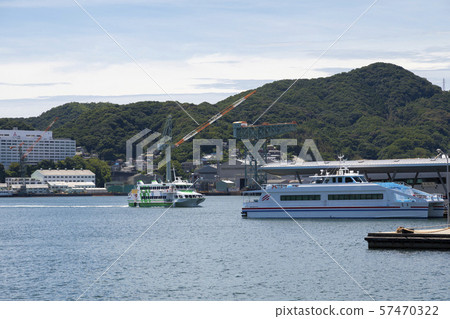 Nagasaki Port and Shipyard Cranes Nagasaki Port and Shipyard Cranes 57470322