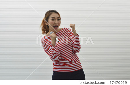 Smiling facial expression Smiling facial expression 57470939