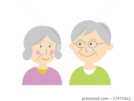 Illustration image of senior couple 57471622