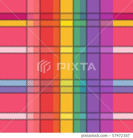 Brignt madras checkered pattern. Brignt madras checkered pattern. 57472387