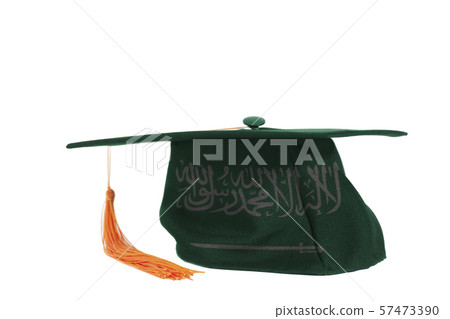 Flag of kingdom of Saudi Arabia on Graduation Cap 57473390