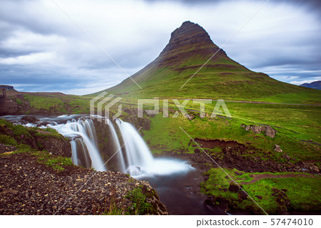 Kirkjufell mountain and waterfall 57474010