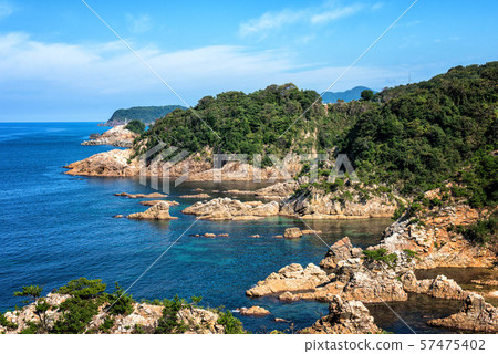 Sea and San'in Kaigan Geopark on Uratomi Coast in Tottori Prefecture 57475402