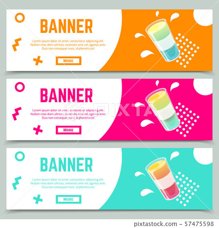 Set of abstract web banner templates with fresh Set of abstract web banner templates with fresh 57475598