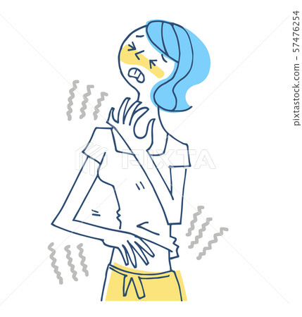 Itching woman Itching woman 57476254