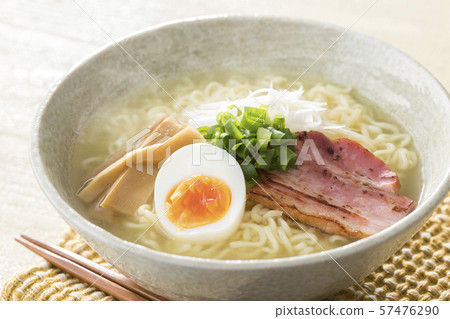 Hot salt steamed ramen with hot steam Hot salt steamed ramen with hot steam 57476290