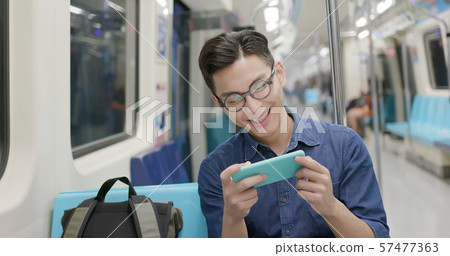 man watch the video 57477363