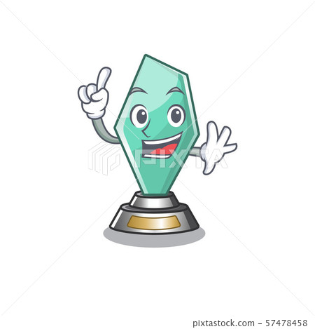 Finger acrylic trophy stored in cartoon drawer Finger acrylic trophy stored in cartoon drawer 57478458