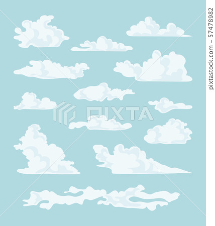 Clouds vector set 57478982