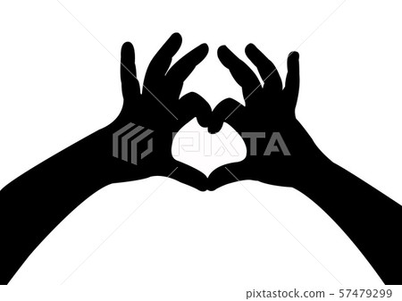 hands silhouette vector 57479299