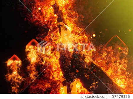 Abstract flame Abstract flame 57479326