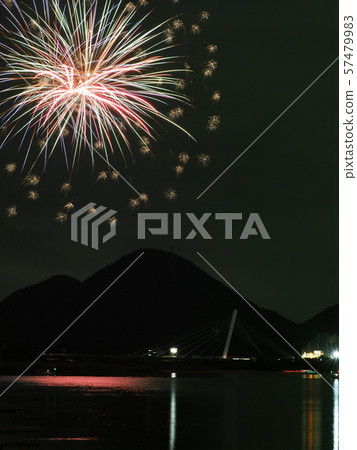 Fireworks starting at Nagara River Ukai 57479983
