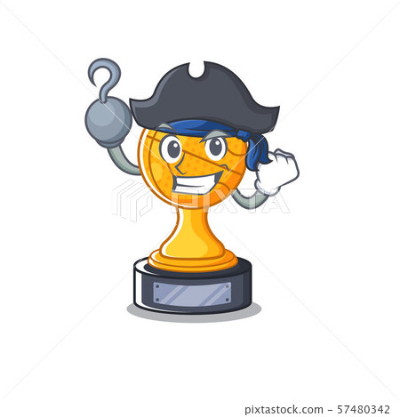 Pirate basketball trophy isolated in the mascot Pirate basketball trophy isolated in the mascot 57480342