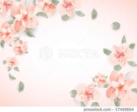 Floral spring vector for wedding greeting text 57480664