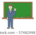 Blackboard and men 57482998