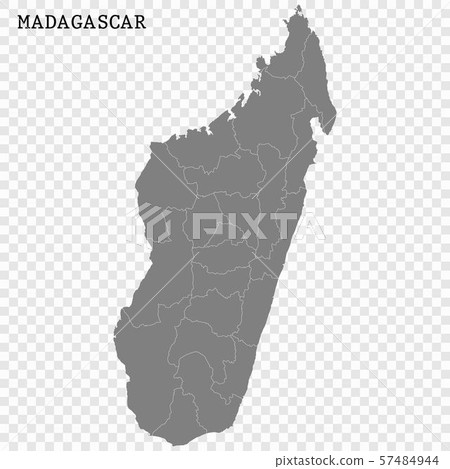 High quality map with borders 57484944