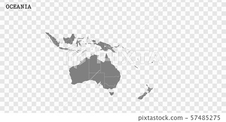 High quality map of Oceania High quality map of Oceania 57485275