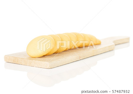 Sweet sponge biscuit isolated on white 57487932