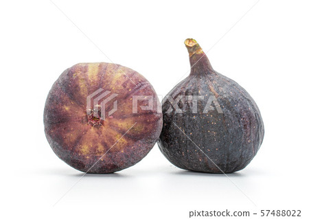 Fresh fig fruit isolated on white Fresh fig fruit isolated on white 57488022