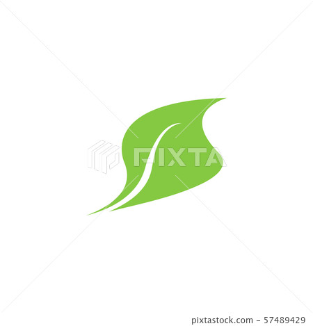 Leaf graphic design template vector isolated - Stock Illustration ...