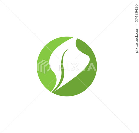Leaf graphic design template vector isolated - Stock Illustration ...