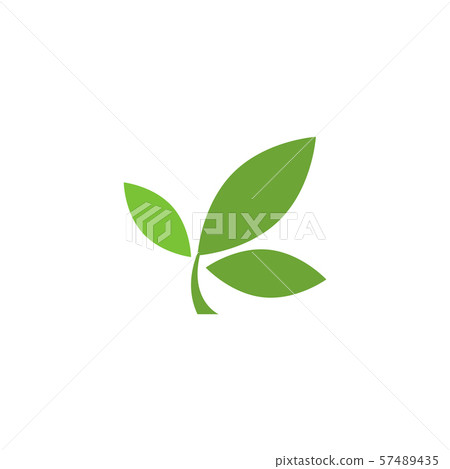 Leaf graphic design template vector isolated - Stock Illustration ...
