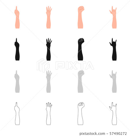 Vector illustration of and animated symbol. Set of and brachioplasty vector icon for stock. Vector illustration of and animated symbol. Set of and brachioplasty vector icon for stock. 57490272