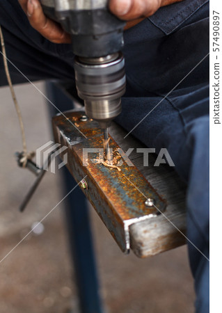 power drill closeup 57490897