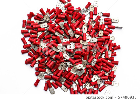 Cable terminals isolated on a white background Cable terminals isolated on a white background 57490933