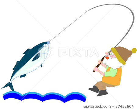 Single fisherman Single fisherman 57492604