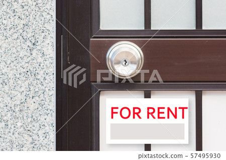 Rental, real estate signboard. Rental, real estate signboard. 57495930