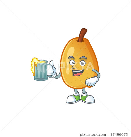 With juice ripe fragrant pear fruit cartoon character With juice ripe fragrant pear fruit cartoon character 57496075