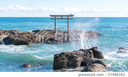 Otori Beach, Ibaraki Prefecture Torii Shrine Sea Torii 57496162