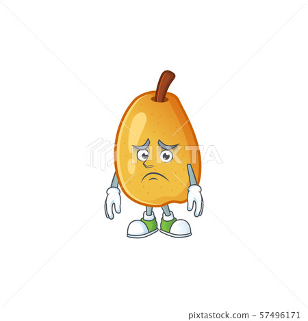 Afraid ripe fragrant pear fruit cartoon character Afraid ripe fragrant pear fruit cartoon character 57496171
