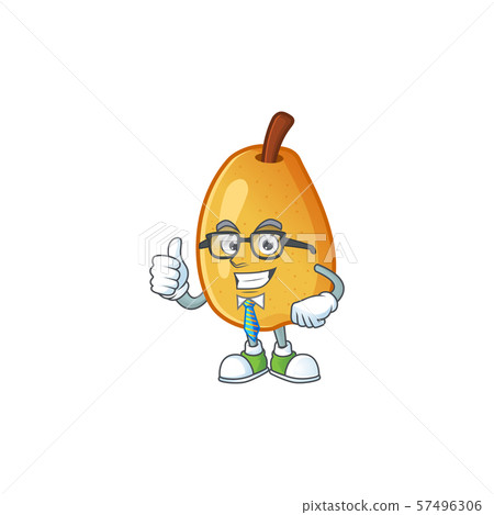 Businessman sweet fragrant pear cartoon on white background Businessman sweet fragrant pear cartoon on white background 57496306